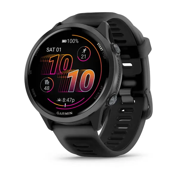 RELOJ GARMIN FORERUNNER 570 47MM SLATE GRAY - TRANSLUCENT BLACK BLACK BAND 010-02971-00